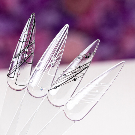 Żel do zdobień Spider Gel MollyNails black czarny HEMA/Di-HEMA Free 5g
