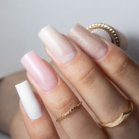Polygel Acrylgel zum Aufbau und zur Verlängerung AcrylGel Molly Nails HEMA/Di-HEMA-frei Pink Sparkle 30 ml