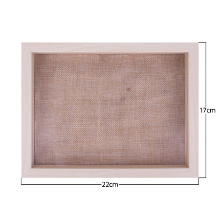 Wooden 3D frame display stand for nail tips, 17 x 22 cm