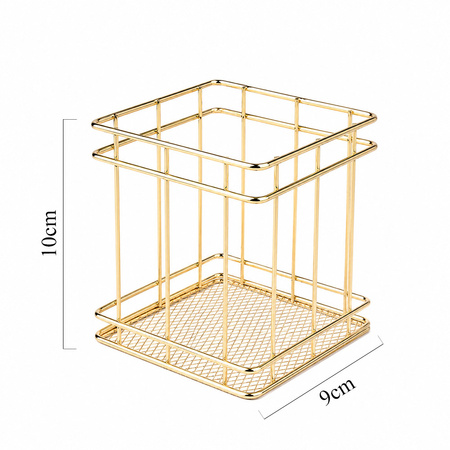 Support de rangement pour pinceaux, doré, n° 4