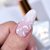 Creative Flow Color Gel – kreatives NailArt-Gel für den Effekt von fließenden, weichen Mustern Molly Nails White HEMA/Di-HEMA-frei 5 g