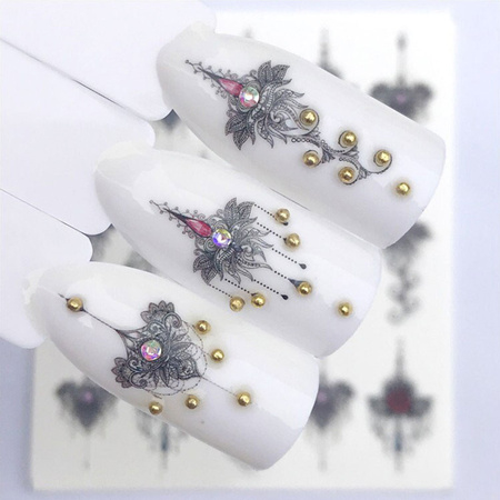 Water decals for nails, ornament designs YZW-3081