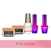 Molly Nails PRO MATCH SYSTEM 4+1 Pink Sorbet : 3 gels de construction + base + Doctor Top 10 g