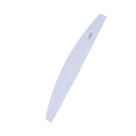 Têtes abrasives de rechange pour lime métallique en forme de bateau ou de croissant (couleur zébrée), grain 180, lot de 10