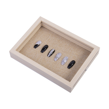 Holzrahmen 3D-Präsentationsständer für Nageltipps, 15 x 20 cm