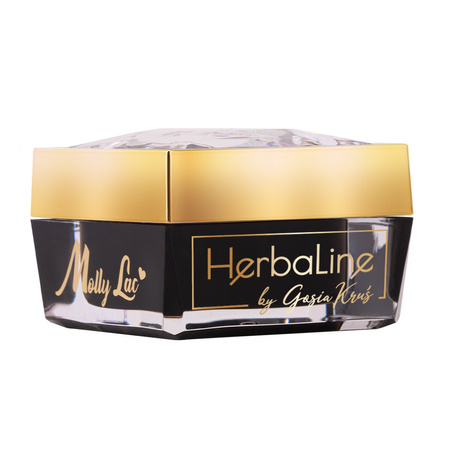 Будівельний гель для нігтів HEMA/Di-HEMA Free з олією чайного дерева MollyLac HerbaLine Sugar Pink від Gosia Kruś, 5 г