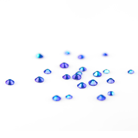 Скляні стрази для нігтів Blue Zircon AB, різні розміри, приблизно 1440 шт. в упаковці