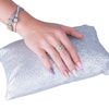 Accoudoir avec coussin de manucure à paillettes holographiques