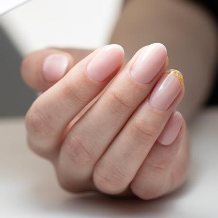 Gel modellante in flacone con pennellino Gel in Bottle Molly Nails Pro Salon Coffee Blush senza HEMA/Di-HEMA 15 g