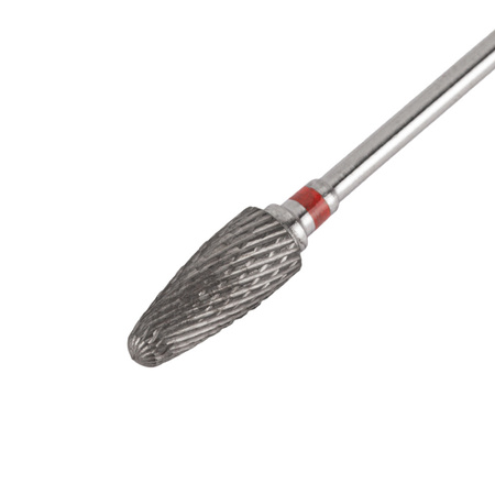 Carbide burr, cone, round, red, delicate