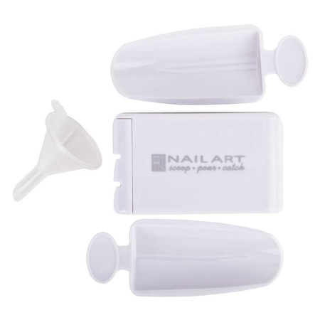 Cajita para espolvorear decoraciones y manicura de titanio