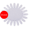 Lot de 10 présentoirs « soleil » pour gels, vernis hybrides et paillettes, transparents, avec 20 capsules