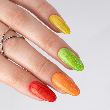 Vernis hybride Molly Nails Flashing Lights Neon Fig Fiction sans HEMA/Di-HEMA, 8 g, n° 648