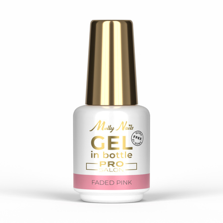 Формуючий гель у флаконі з пензликом Gel in Bottle Molly Nails Pro Salon Faded Pink без HEMA/Di-HEMA, 15 г