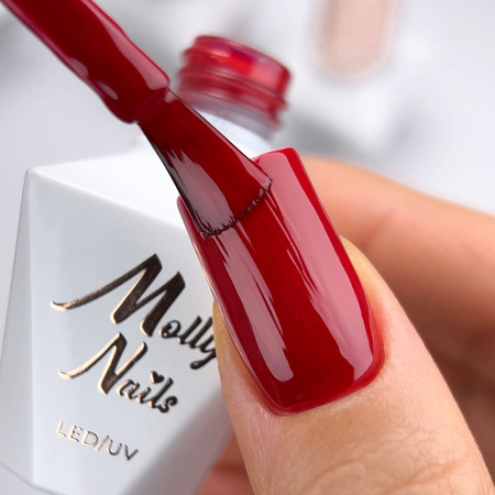 La Vie en Rouge No. 321 Midnight Secret LED/UV Gel Polish by MollyNails—HEMA/Di-HEMA Free, 8 g