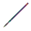 Fresa de diamante Unicorn arcoíris, forma de lágrima estrecha, roja, n.º 31