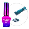 Farbenfrohes Topcoat ohne Abwischen – „Crystal Glass“ von Molly Nails in „Blue Ocean“, HEMA/Di-HEMA-frei, 10 g