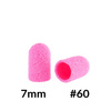Capuchons pour pédicure 7 mm, gradation 60, 10 pièces, ABS, Podo AlleMed, rose