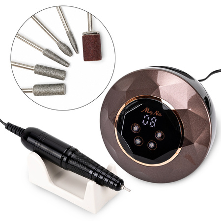 Fresatrice per unghie MollyNails da 68 W per manicure e pedicure, marrone, M23, 50.000 giri