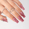 Гібридний лак Molly Nails Cat Eye Womanity Kissing 8 г № 440