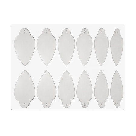 Self-adhesive silicone molds for Dual Form tips ST012-1 MollyLac 24 pcs.