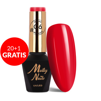 20 + 1 безкоштовно Гібридний лак Molly Nails Classic від Моніки Мельнічук, без HEMA/Di-HEMA, 8 г, № C6