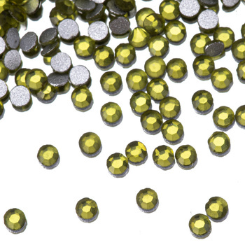 SS3 Olivine glass nail rhinestones, approx. 1440 pieces per pack