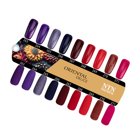 10+2gratis Lakier hybrydowy LED/UV Gel Polish NTN Premium Oriental Delice Nr 268 HEMA/Di-HEMA Free 5g