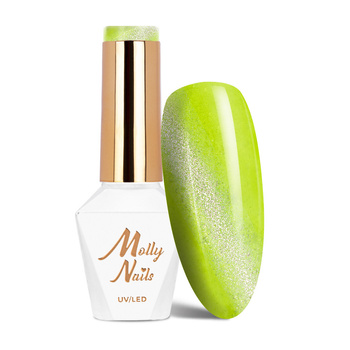 Vernis hybride Molly Nails Neon Flashy Cat Eye sans HEMA, 8 g, n° 178