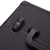 XXXL 4-in-1 Cosmetic Case – 360° Swivel Wheel Cosmetic Case – Smooth Black with Black Hardware