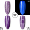 Vernis hybride phosphorescent « œil de chat » MollyLac Night Glowing, sans HEMA/Di-HEMA, 10 g, n° 675