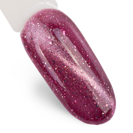 Magnetic hybrid nail polish with cat eye effect Cat Eye Foxy Eyes Blink Bling MollyLac 10g No. 554