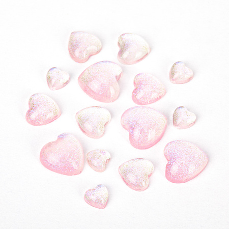 Decorazioni per unghie a forma di cuore 3D Molly Nails n. 2, 40 pezzi