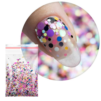 Pop-Up! Веснянки, конфетті, краплі, крапки, кружечки Princess Nails для декорування нігтів № 5, 20 г