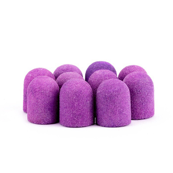 Capuchons pour pédicure 7 mm, gradation 180, 10 pièces, Fabric Podo AlleMed, violet