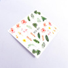 Autocollants aquatiques pour ongles, plantes et flamants roses STZ-831