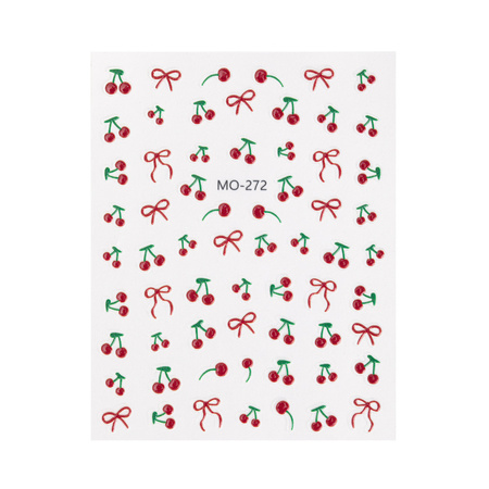 5D self-adhesive cherry nail stickers MO-272