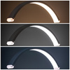 Lámpara LED de belleza de arco de 45 W, de pie, sin sombras, blanca, modelo HQ-U28