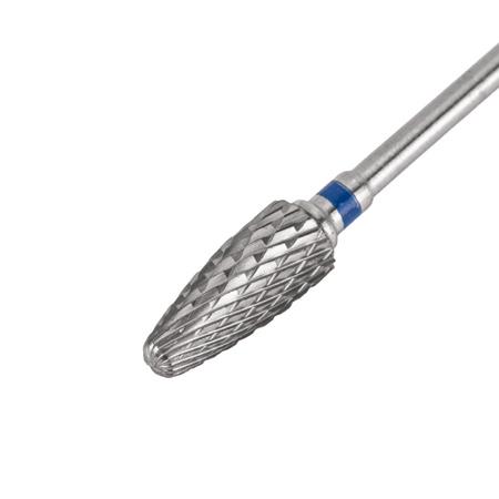 Carbide burr, cone, round, blue, medium