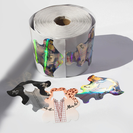 MollyLac panther nail form templates, 500 pcs