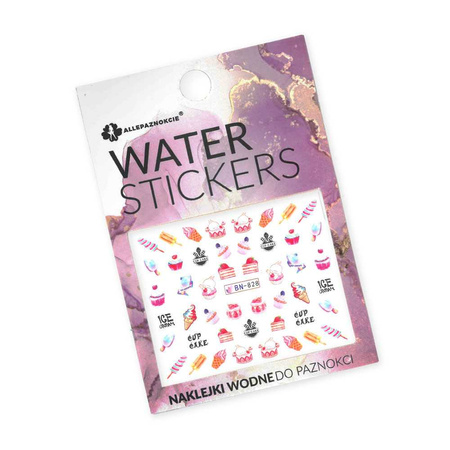 Water-slide nail stickers: Sweets BN-828