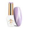 Гібридний лак LED/UV Gel Polish Purples Cat Eye Pastel № 183 Molly Nails без HEMA/Di-HEMA, 8 г
