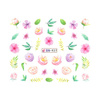 Wassertransfer-Nagelaufkleber mit Blumenmotiv BN-927