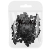 Molly Nails 3D bow nail decorations, black, 100 pcs