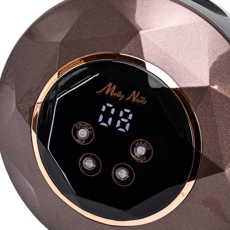 Fresatrice per unghie MollyNails da 68 W per manicure e pedicure, marrone, M23, 50.000 giri