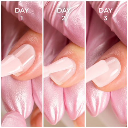 Acondicionador protector y fortalecedor 3-Step System Botanical Strong Nail Conditioner de MollyNails, 10 ml