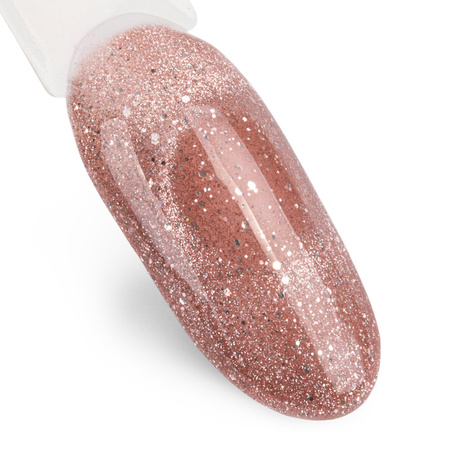 Esmalte híbrido magnético con efecto ojo de gato Cat Eye Foxy Eyes Radiant Brown MollyLac 10 g N.º 553