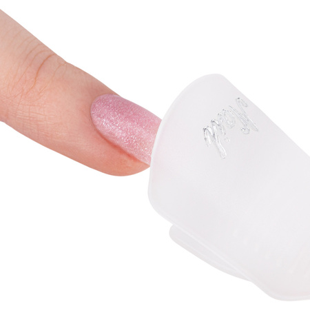 Clips transparentes para eliminar el purpurina del gel híbrido, 10 unidades