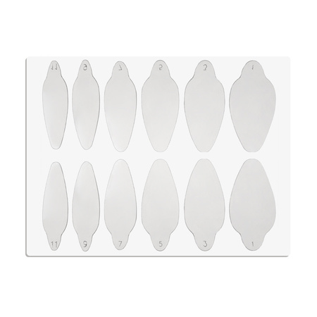 Self-adhesive silicone molds for Dual Form oval ST012-3 MollyLac 24 pcs.