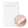 Thin, Self-Adhesive Flower Nail Stickers SWA17, White